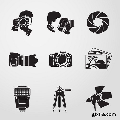 Stock Vectors - Camera 4, 25xEPS