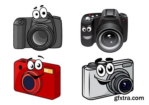 Stock Vectors - Camera 4, 25xEPS