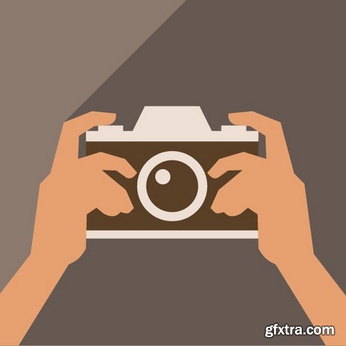 Stock Vectors - Camera 4, 25xEPS