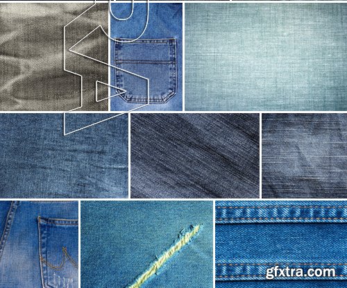 Stock Photos - Jeans texture 2, 25xJPG