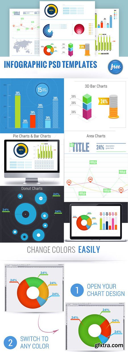 Infographic PSD Templates