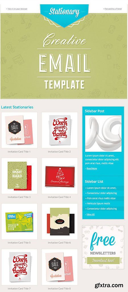 Email Template PSD Set 4