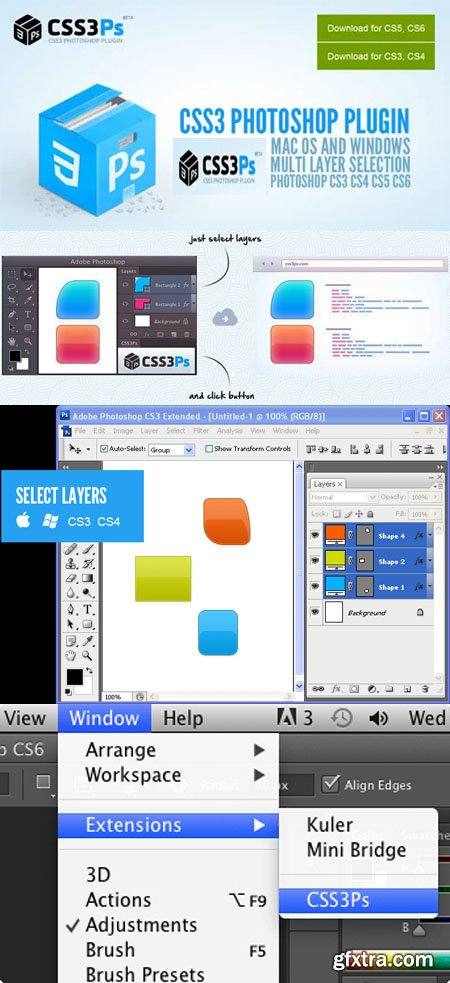 CSS3Ps - Cloud Based Photoshop Plug-in (CS3+)
