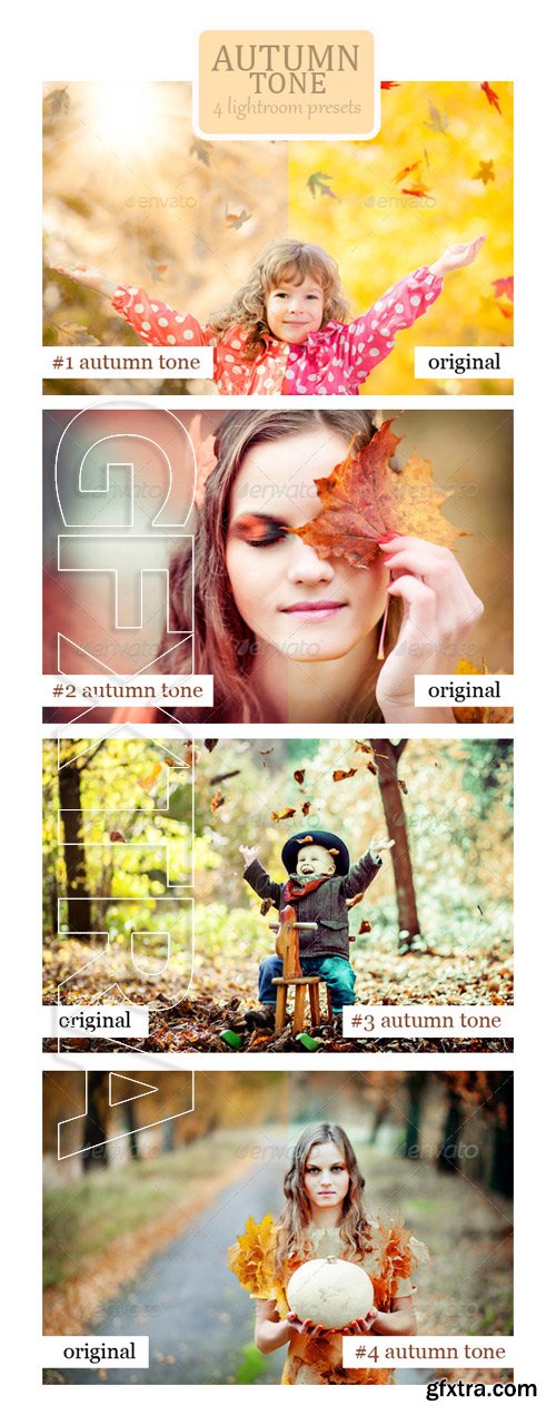 GraphicRiver - Autumn Tone - 4 Lightroom Presets 8970816