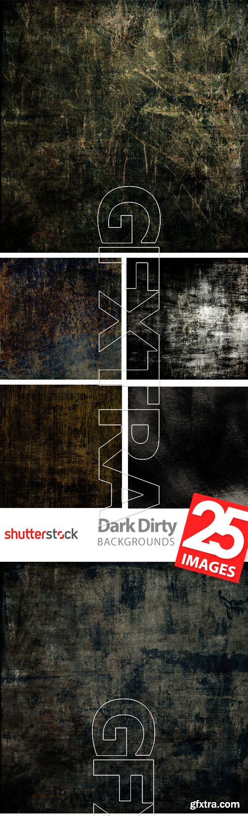 Dark and Dirty Backgrounds 25xJPG