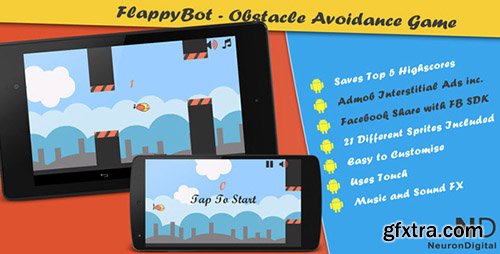 CodeCanyon - FlappyBot v3 - An Obstacle Avoidance Game