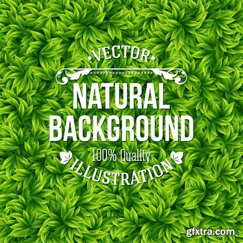 Stock Vectors - Nature and Natural concepts, 25xEPS