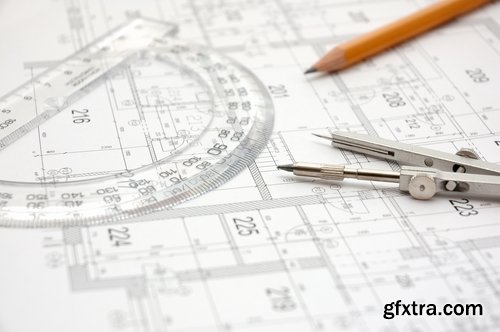 Collection of construction drawings 25 UHQ Jpeg