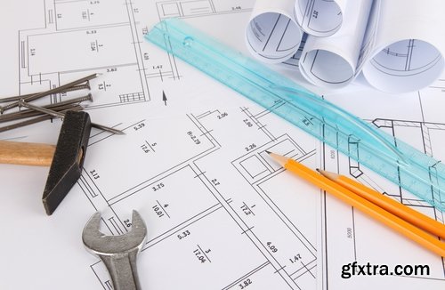 Collection of construction drawings 25 UHQ Jpeg