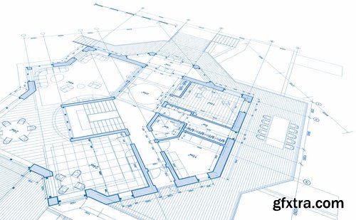 Collection of construction drawings 25 UHQ Jpeg