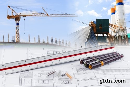 Collection of construction drawings 25 UHQ Jpeg