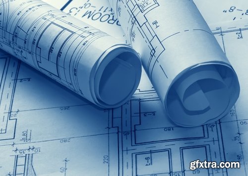 Collection of construction drawings 25 UHQ Jpeg