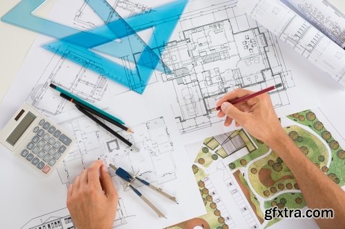 Collection of construction drawings 25 UHQ Jpeg