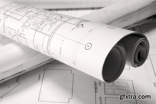 Collection of construction drawings 25 UHQ Jpeg