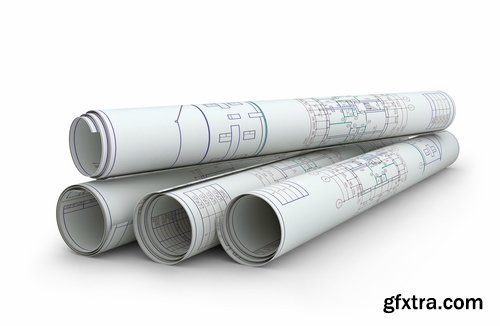 Collection of construction drawings 25 UHQ Jpeg