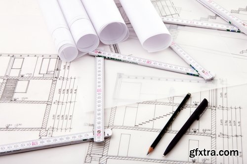 Collection of construction drawings 25 UHQ Jpeg