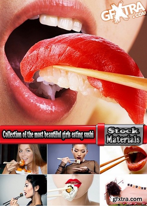 Collection of the most beautiful girls eating sushi 25 UHQ Jpeg