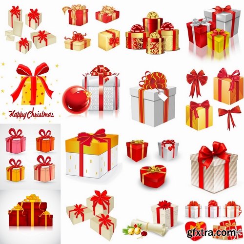 Collection of various gift boxes 25 Eps