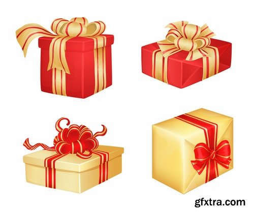 Collection of various gift boxes 25 Eps