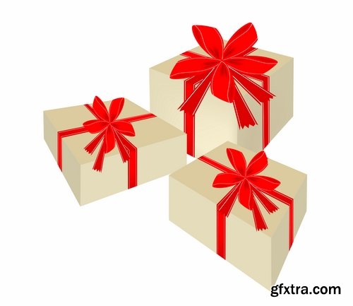 Collection of various gift boxes 25 Eps