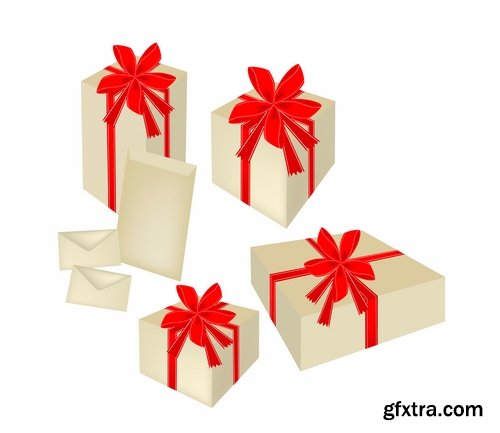 Collection of various gift boxes 25 Eps