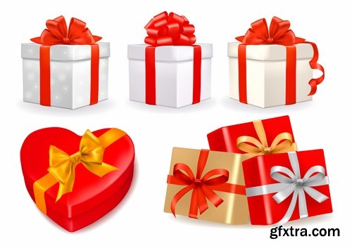 Collection of various gift boxes 25 Eps