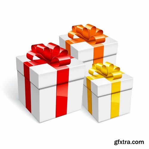 Collection of various gift boxes 25 Eps