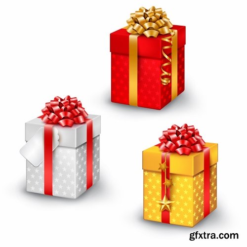 Collection of various gift boxes 25 Eps