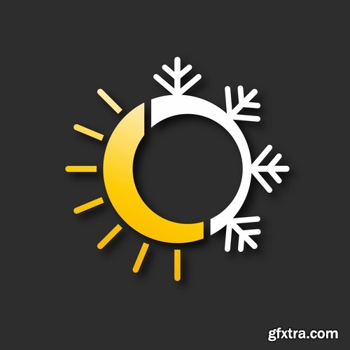 Collection of weather icons 25 Eps