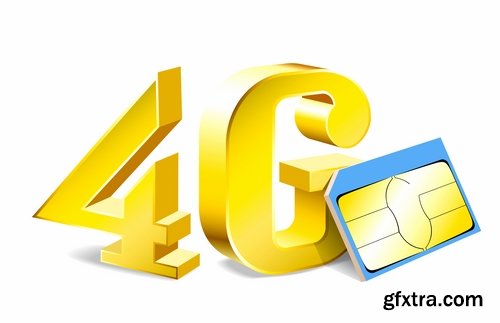 Collection of vector images of SIM cards 25 Eps