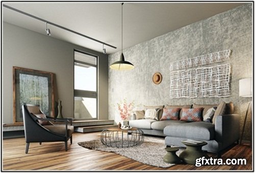 3d scene Living Room 1