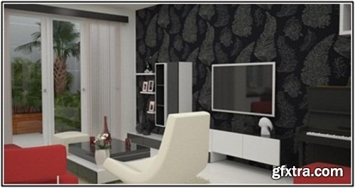 3d scene Living Room 2