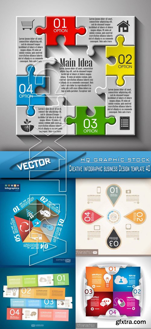 Stock Vector - Creative Infographic business Design template 40