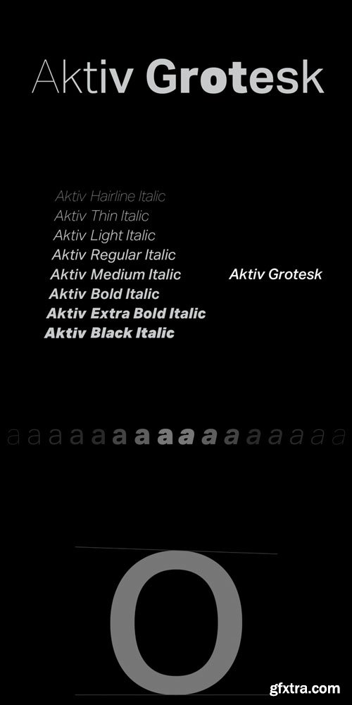 Aktiv Grotesk Font Family $1.090