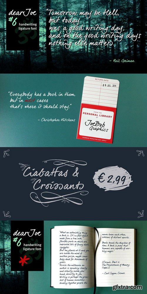 dearJoe 6 Font Family $49