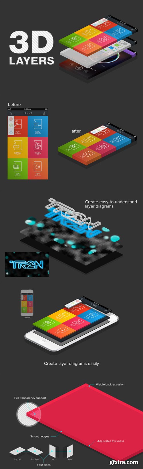 CreativeMarket - 3D Layers 8996