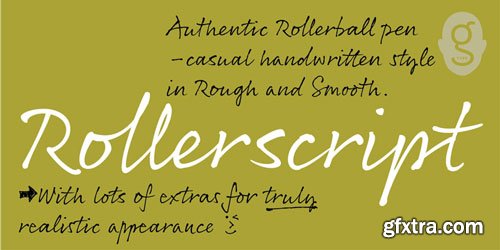 Rollerscript Font Family $120