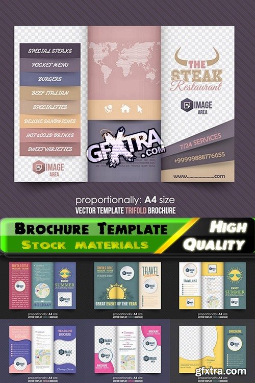 Brochure Template Design in vector #10 - 25 Eps