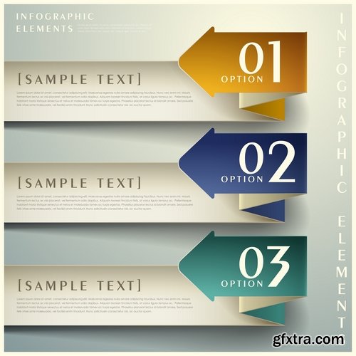 Infographic Design Elements in vector set from stock #100 - 25 Eps