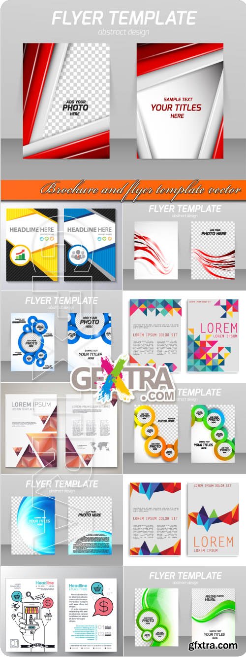 Brochure and flyer template vector