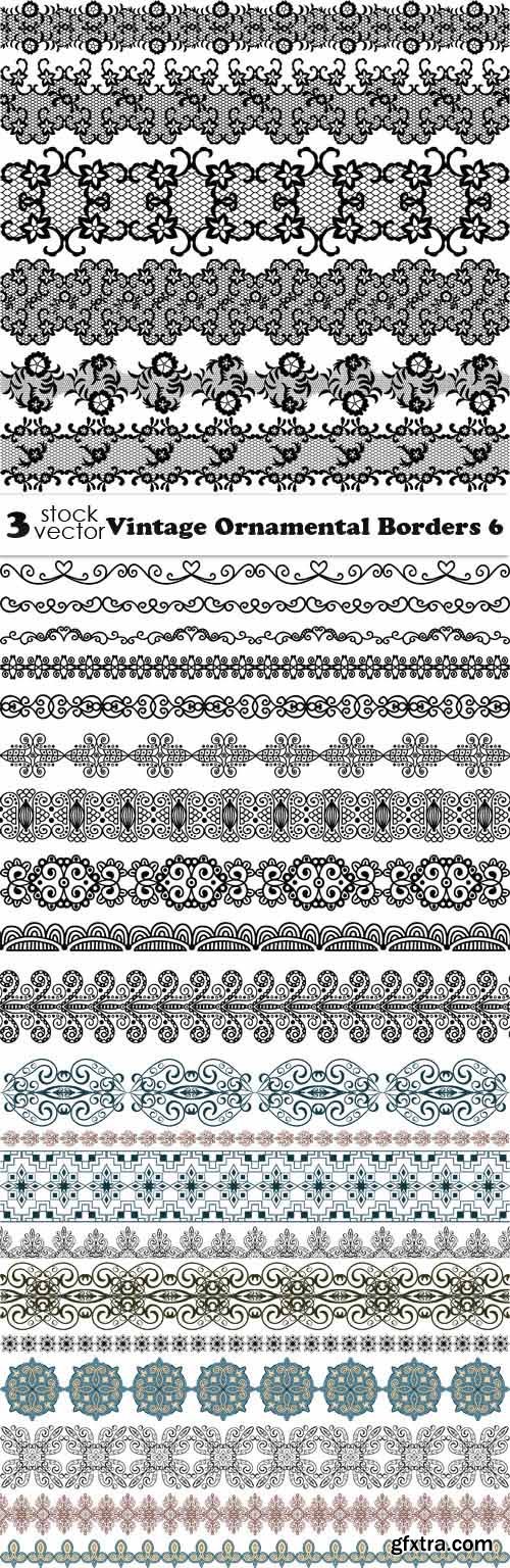 Vectors - Vintage Ornamental Borders 6