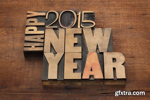 Stock Photos - 2015 New Year, 25xJPG