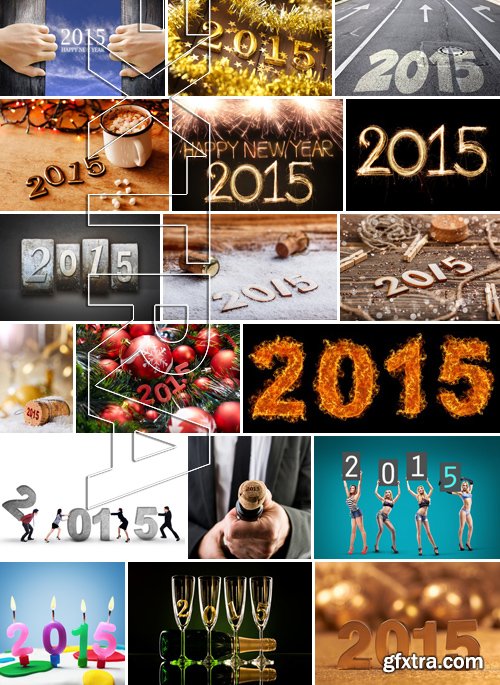 Stock Photos - 2015 New Year, 25xJPG