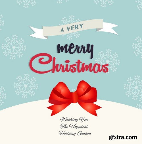 Stock Vectors - Merry Christmas Background 5, 25xEPS