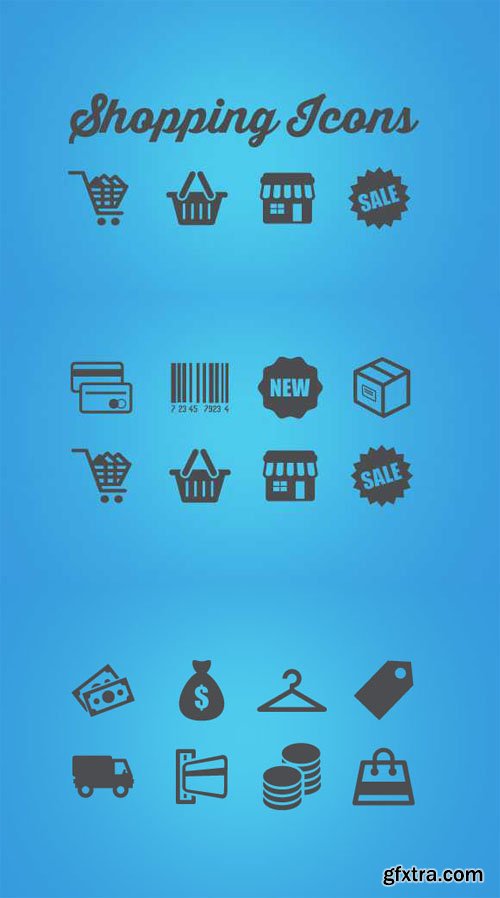 Vector Shopping Icons Pack