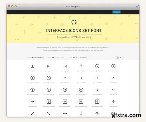 The Icons Font Set - Interface