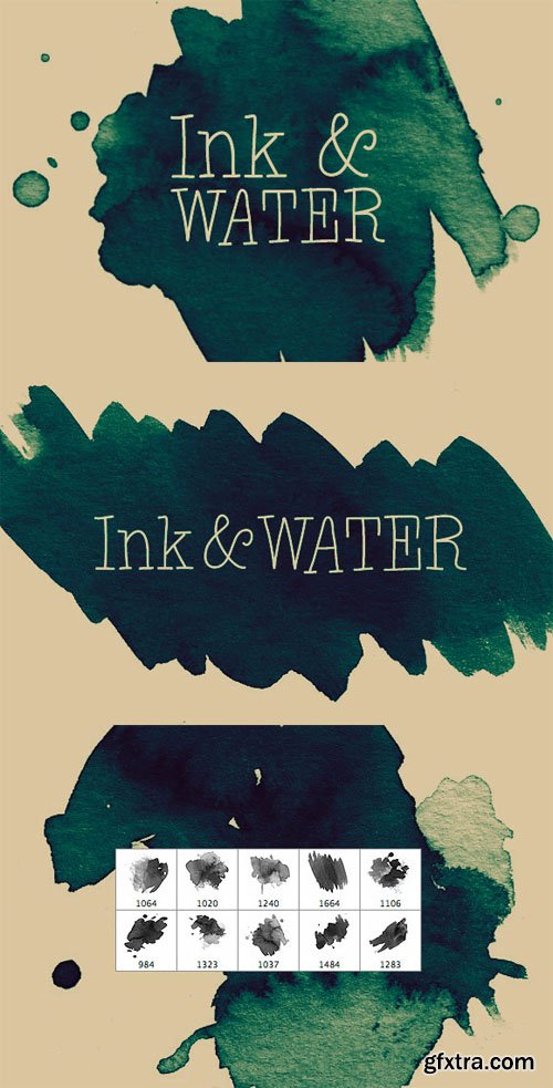 Ink and Water - Photoshop Brush Set