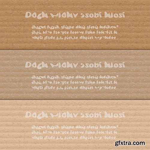 Kraft Cardboard Papers 50xEPS