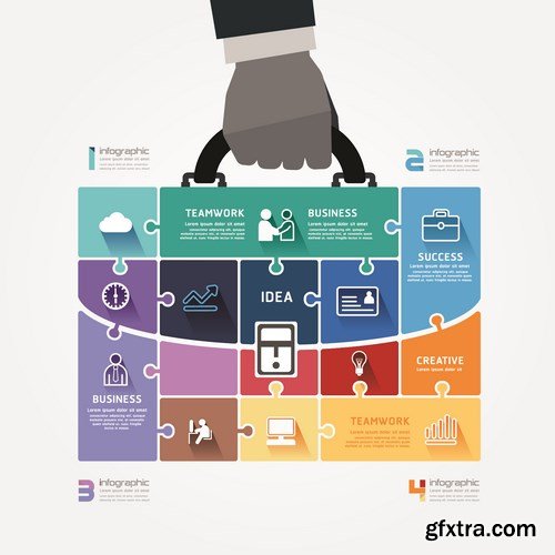 SS Modern Infographics Vector Collection, 25xEPS