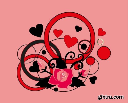 Collection of images of the heart vector image #2-25 Eps